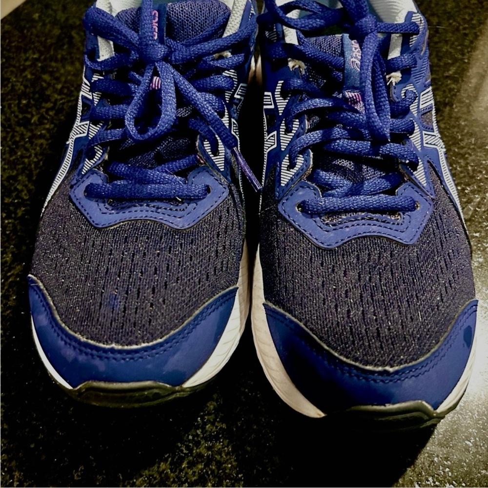 ASICS Women's Gel Contend 8 Navy and White Athletic Shoes Size 8.5 - Picture 6 of 7